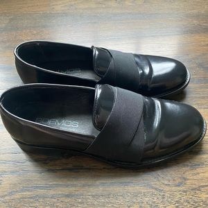 Boemos Italian Leather Black Loafers